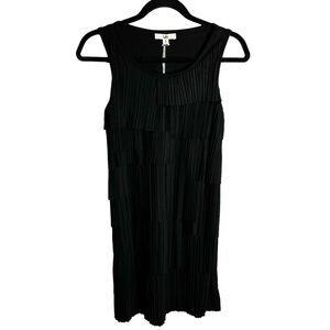 Ya Los Angeles - Ya‎ Black Layered Pleated Mini Dress - Sz. S